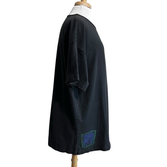 Pacific Cotton Pacificotton San Francisco Vtg Bryn Walker Black Boho T-Shirt XL - Picture 3 of 7